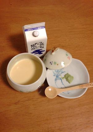 わさび醤油で！とろ～り茶碗蒸し豆乳ｖｅｒ-レシピのメイン写真