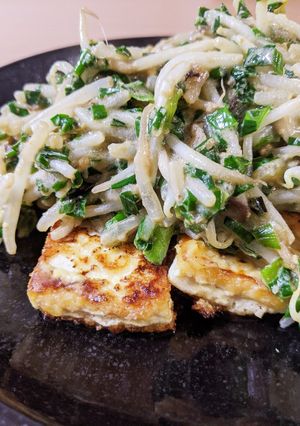 私の糖質制限中!豆腐ステーキ-レシピのメイン写真
