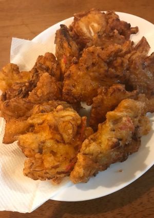 超簡単材料３つキムチのチヂミ風かき揚げ-レシピのメイン写真
