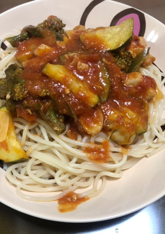 牡蠣と野菜のアラビアータ-レシピのメイン写真
