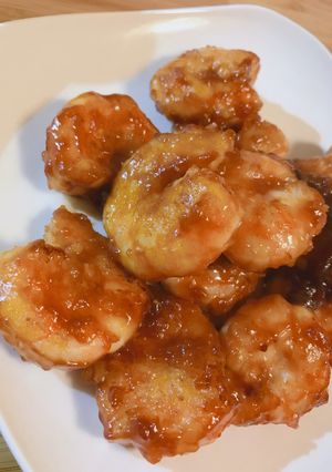 甘しょっぱい♡えびのケチャップソース炒め-レシピのメイン写真