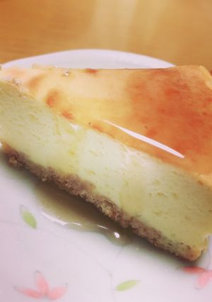 混ぜて焼くだけ！ヘルシーチーズケーキ☆-レシピのメイン写真