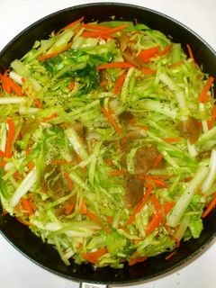 キャベツ搾菜セロリ炒め♪簡単-レシピのメイン写真