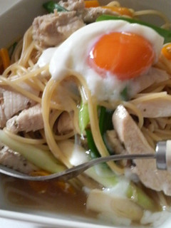 モリっと簡単温玉パスタ-レシピのメイン写真