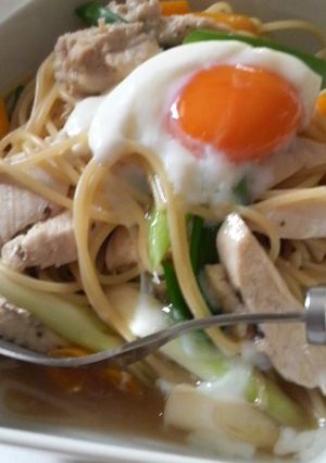 モリっと簡単温玉パスタ-レシピのメイン写真