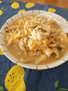 【低脂肪/低糖質】豆腐ときのこの卵雑炊-レシピのメイン写真