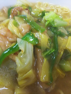 簡単中華・豚野菜あんかけの塩ラーメン-レシピのメイン写真