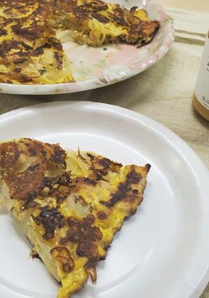ガチでサバ缶のスパニッシュオムレツ-レシピのメイン写真