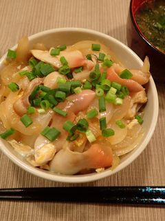 ホッキ貝の卵とじ丼-レシピのメイン写真