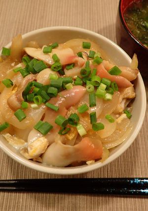 ホッキ貝の卵とじ丼-レシピのメイン写真