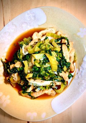 すぐ出来る！生高菜とお揚げさんの含め煮☆-レシピのメイン写真