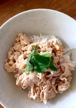 親子丼ぽい。グルテン砂糖たまごフリー。-レシピのメイン写真