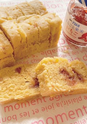 レンジで簡単パウンドケーキ/バレンタイン-レシピのメイン写真
