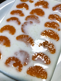 牛乳寒天(みかん入り)♡棒寒天で-レシピのメイン写真