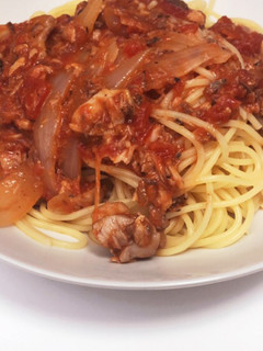 簡単!トマト缶と鯖缶のパスタ-レシピのメイン写真