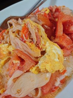カニかまとトマトの玉子炒め-レシピのメイン写真