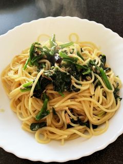 ツナとほうれん草の和風パスタ-レシピのメイン写真