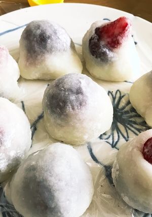 簡単！切り餅で柔らか♪ イチゴ大福-レシピのメイン写真