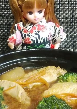 リカちゃん♡手羽先のポトフ風みそ汁ꕤ*.-レシピのメイン写真