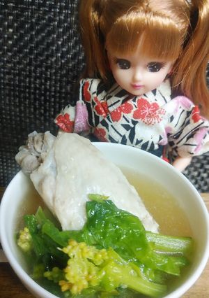 リカちゃん♡手羽先と菜の花ぽかぽかスープ-レシピのメイン写真