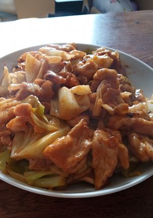 豚肉とキャベツの甘辛味噌炒め-レシピのメイン写真