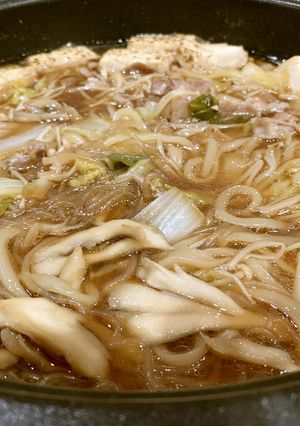 すき焼き割り下 冷凍うどん入り-レシピのメイン写真