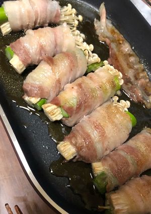 グリルで時短！スペースパンアスパラ肉巻き-レシピのメイン写真