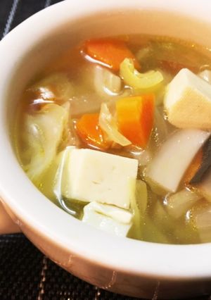 簡単!こくうま☆豆腐入りコンソメスープ-レシピのメイン写真