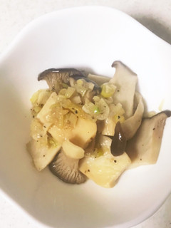 レンチンで!エリンギとねぎの常備菜-レシピのメイン写真