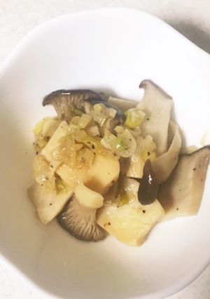 レンチンで!エリンギとねぎの常備菜-レシピのメイン写真