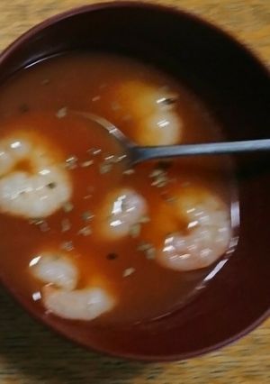エビのピリ辛スープ-レシピのメイン写真