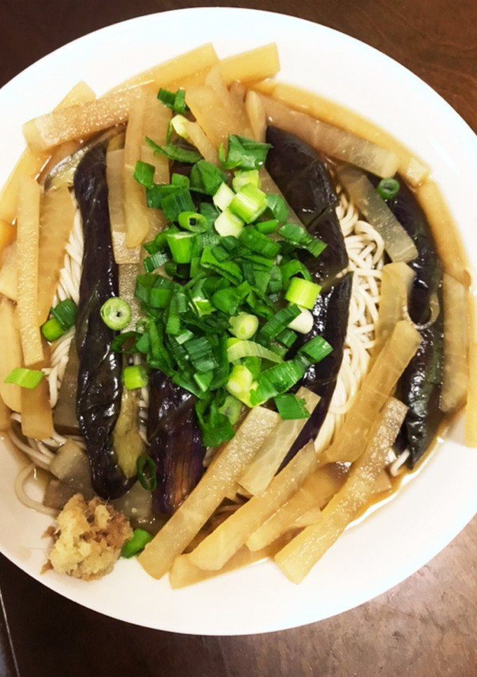 ナスと大根の煮浸し蕎麦-レシピのメイン写真