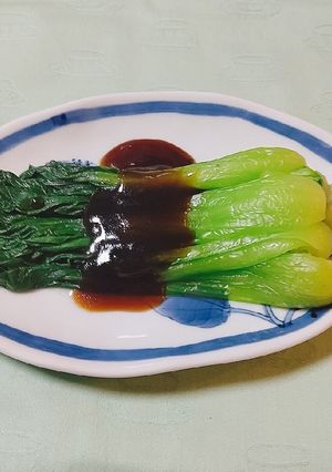 チンゲン菜のオイスターソースかけ-レシピのメイン写真