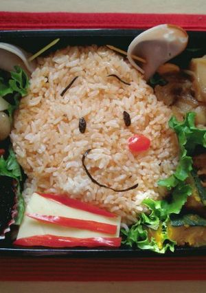 ピグレット♪ハムキャラ弁~!!-レシピのメイン写真