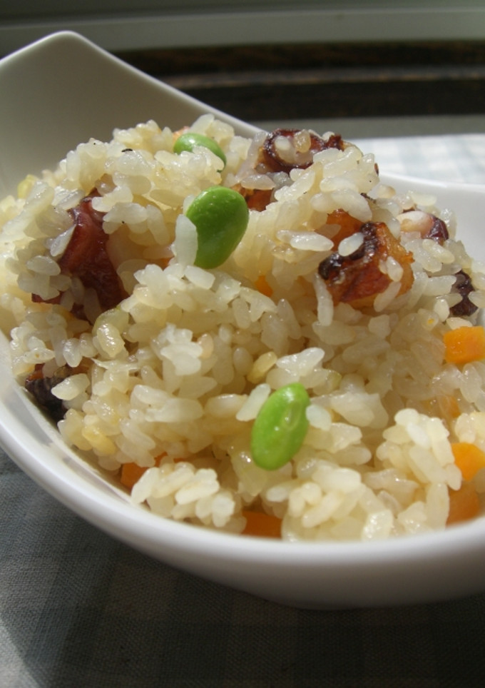 炊飯器で簡単♪たこと枝豆のピラフ-レシピのメイン写真