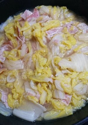 煮るだけ！白菜ベーコンq(^-^q)-レシピのメイン写真