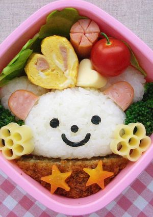 白くまちゃん弁当-レシピのメイン写真