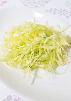 シャキシャキキャベツの千切り！-レシピのメイン写真