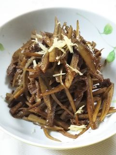 牛肉とゴボウの炒め煮-レシピのメイン写真