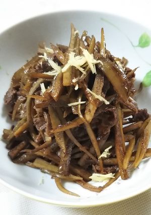 牛肉とゴボウの炒め煮-レシピのメイン写真