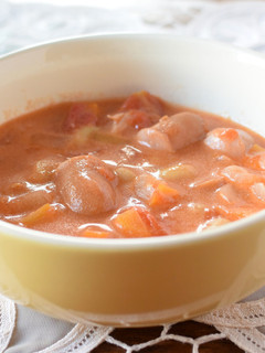 ウインナーと豆のトマトスープ-レシピのメイン写真