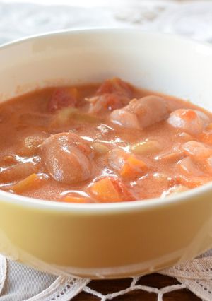 ウインナーと豆のトマトスープ-レシピのメイン写真