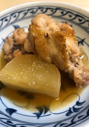 手羽元大根 麺つゆで 超簡単！(圧力鍋)-レシピのメイン写真