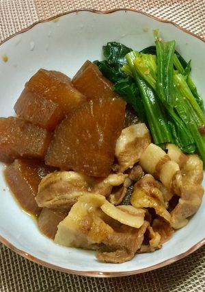 大根と豚バラ肉の味噌煮-レシピのメイン写真