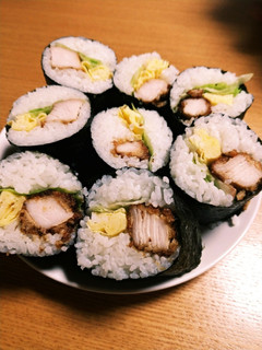 みそチキンカツを使った恵方巻き-レシピのメイン写真