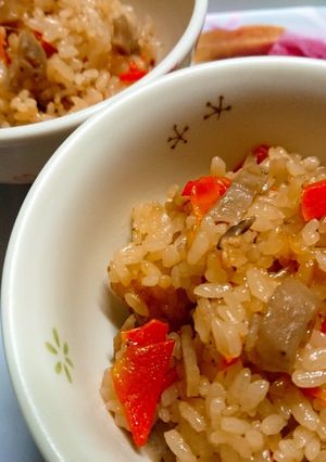 ☆レンコンのきんぴらをリメイク☆五目ご飯-レシピのメイン写真