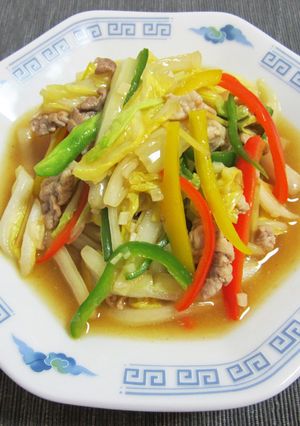 白菜の青椒肉絲-レシピのメイン写真