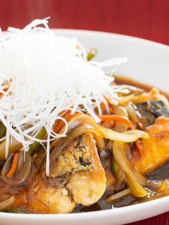 ☆簡単☆千切り野菜の鯖黒酢あんかけ-レシピのメイン写真