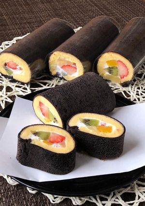 まるで本物!恵方巻ロールケーキ-レシピのメイン写真