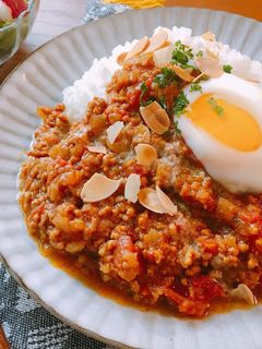レンジで簡単!トマトキーマカレー-レシピのメイン写真